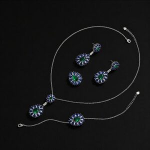 Blue Orchid Jewelry Set