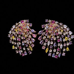 Fan Crystal Earrings