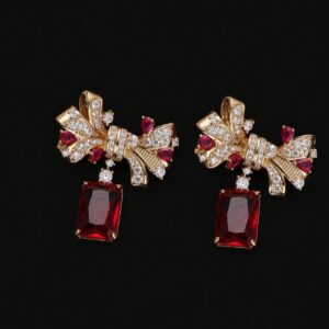 Crimson Bow Elegance