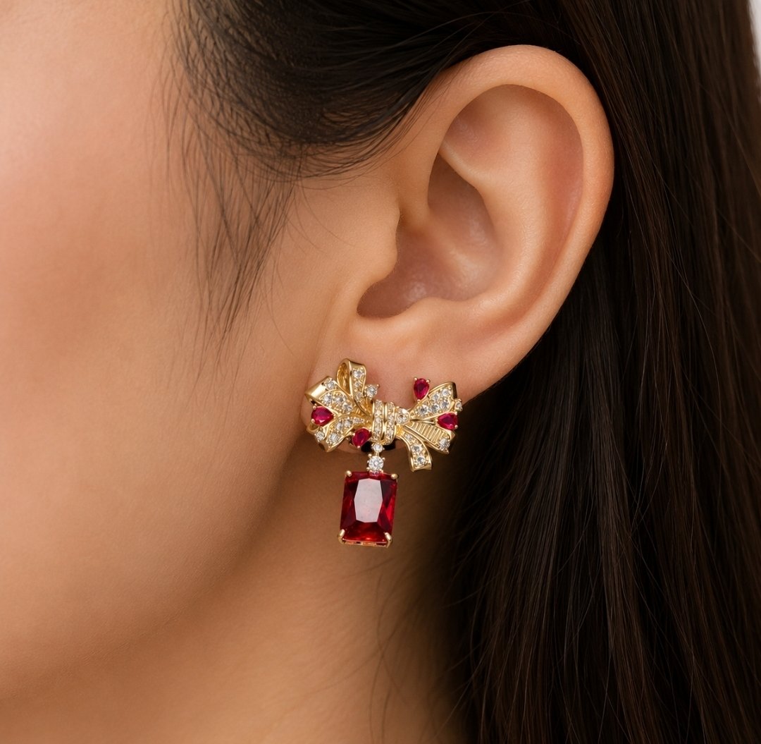 Crimson Bow Elegance - Image 4