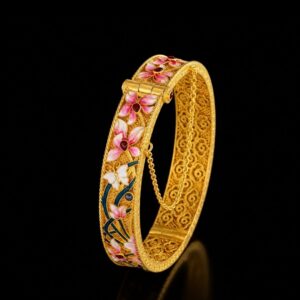 Blossom Enamel Bangle