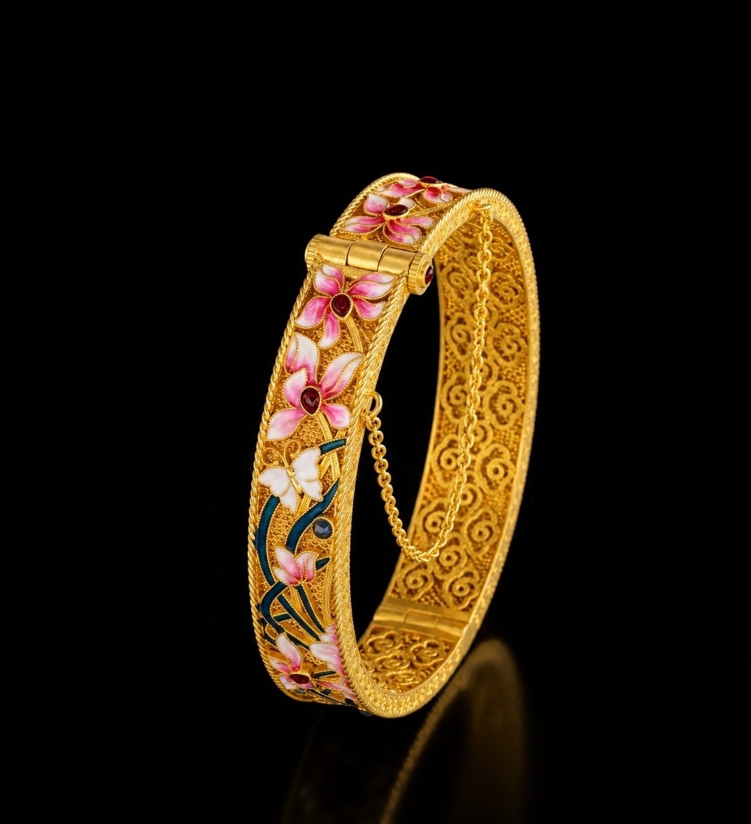 Blossom Enamel Bangle