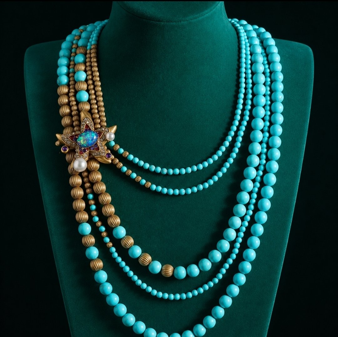 Celestial Turquoise Cascade