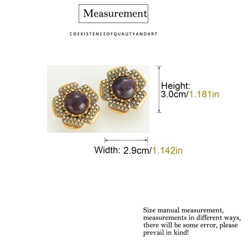 Amethyst Bloom Stud - Image 3