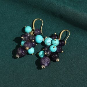 Turquoise Amethyst Cluster